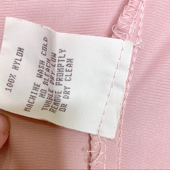 Vintage Dusty Rose Chemise Slip Made In USA Women’s Small To Medium - Picture 5 of 10